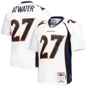 Men's Denver Broncos Steve Atwater Mitchell & Ness White Legacy Replica Jersey