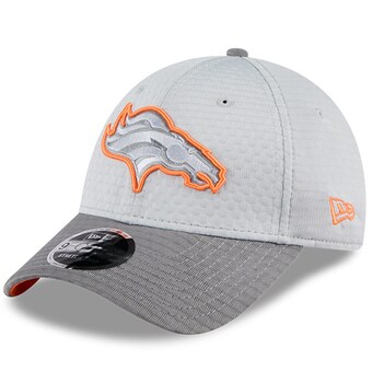 Men's Denver Broncos New Era Gray 2024 NFL Training Camp 9FORTY Adjustable Hat