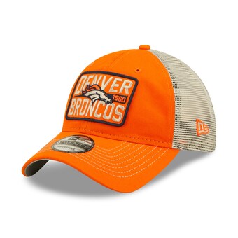 Men's Denver Broncos New Era  Orange/Natural  Devoted Trucker 9TWENTY Snapback Hat