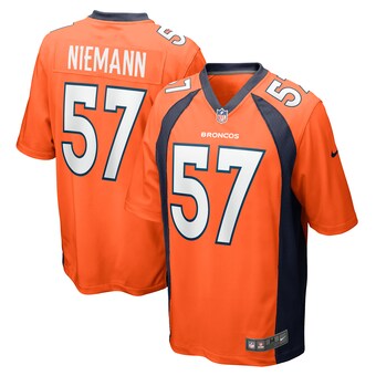 Men's Denver Broncos Ben Niemann Nike  Orange Team Game Jersey