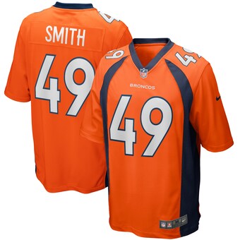 Men's Denver Broncos Dennis Smith Nike Orange Game Retired Player Jersey