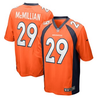 Men's Denver Broncos JaQuan McMillian Nike  Orange Team Game Jersey