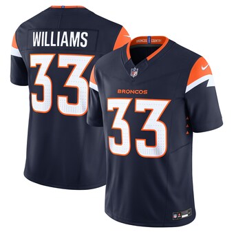 Men's Denver Broncos Javonte Williams Nike Navy Alternate Vapor F.U.S.E. Limited Jersey