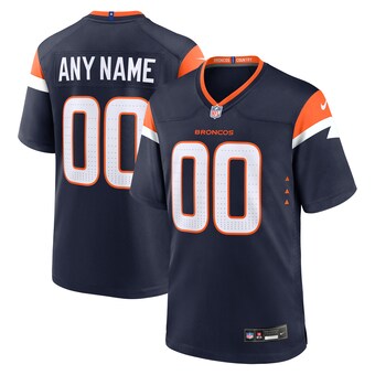 Men's Denver Broncos  Nike Navy Alternate Mile High Collection Custom Game Jersey