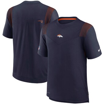 Men's Denver Broncos Nike Navy Sideline Player UV Performance T-Shirt