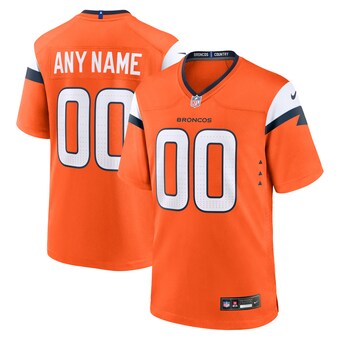 Men's Denver Broncos  Nike Orange Mile High Collection Custom Game Jersey