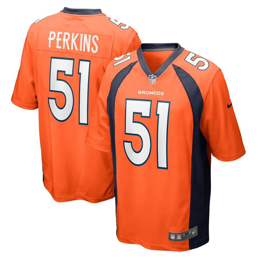 Men's Denver Broncos Ronnie Perkins Nike  Orange  Game Jersey