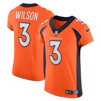 Men's Denver Broncos Russell Wilson Nike Orange Vapor Elite Jersey