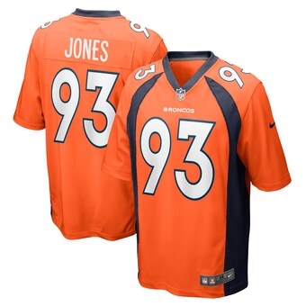 Men's Denver Broncos Troy Jones Nike Orange Game Jersey