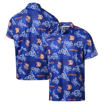 Men's Denver Broncos Reyn Spooner Royal Throwback Pua Performance Polo