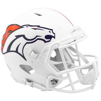 Denver Broncos Riddell Flat White Alternate Revolution Speed Authentic Football Helmet