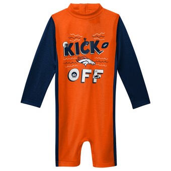 Toddler Denver Broncos Orange Wave Runner Long Sleeve Wetsuit