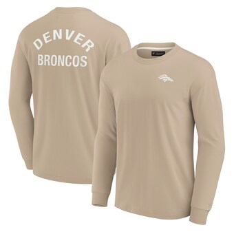 Unisex Denver Broncos Fanatics Khaki Elements Super Soft Long Sleeve T-Shirt