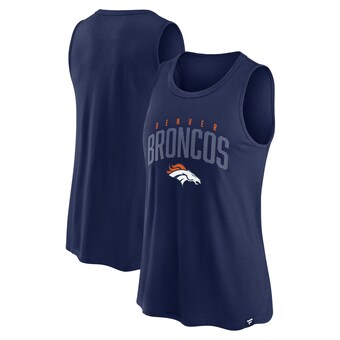 Women's Denver Broncos Fanatics Navy Classic Rhine Tank Top