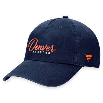 Women's Denver Broncos Fanatics Navy Fundamentals Script Adjustable Hat