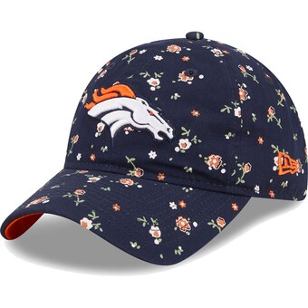 Women's Denver Broncos New Era Navy  Floral 9TWENTY Adjustable Hat