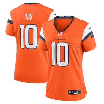 Women's Denver Broncos Bo Nix Nike  Orange Game Jersey
