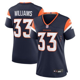 Women's Denver Broncos Javonte Williams Nike Navy Mile High Collection Alternate Game Jersey