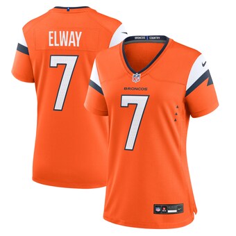Women's Denver Broncos John Elway Nike Orange Retired Player Game Jersey