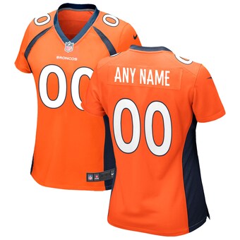 Women's Nike Orange Denver Broncos Custom Game Jersey