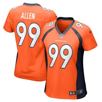Women's Denver Broncos Zach Allen Nike Orange Game Player Jersey