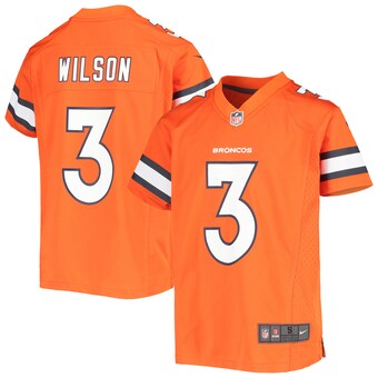 Youth Denver Broncos Russell Wilson Nike Orange Game Jersey