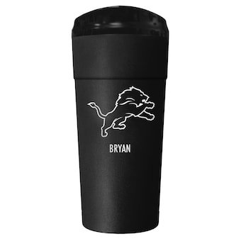 Detroit Lions Black 24oz. Personalized Stealth Travel Tumbler