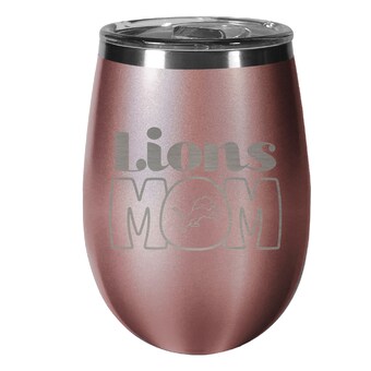 Detroit Lions 10oz. Mom Rose Gold Wine Tumbler