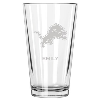 Detroit Lions 16oz. Personalized Etched Pint Glass