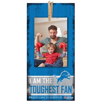 Detroit Lions 2021 NFL Crucial Catch 6'' x 12'' Cancer Survivor Toughest Fan Clip Frame