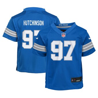 Infant Detroit Lions Aidan Hutchinson Nike Blue Team Player Game Jersey