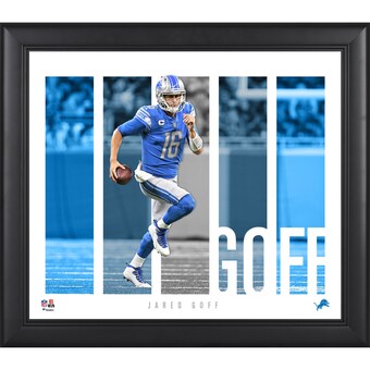 Detroit Lions Jared Goff Fanatics Authentic Framed 15'' x 17'' Player Panel Collage