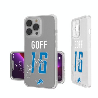 Detroit Lions Jared Goff Keyscaper iPhone Clear Case
