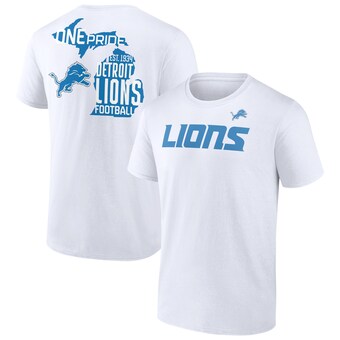 Men's Detroit Lions  Fanatics White Hot Shot T-Shirt