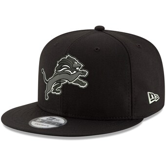 Men's Detroit Lions New Era Black B-Dub 9FIFTY Adjustable Hat