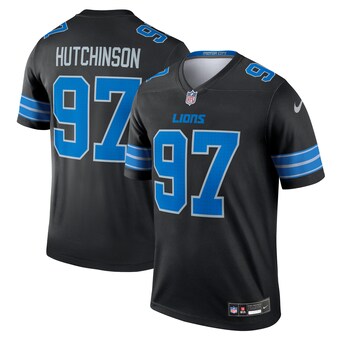 Men's Detroit Lions Aidan Hutchinson Nike Black Legend Jersey