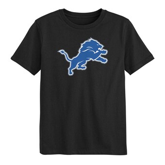 Preschool Detroit Lions Black Primary Logo T-Shirt