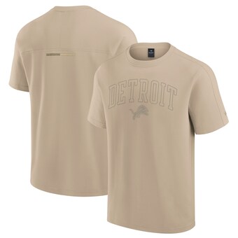 Unisex Detroit Lions Fanatics Khaki Elements Heavyweight Tri-Blend T-Shirt