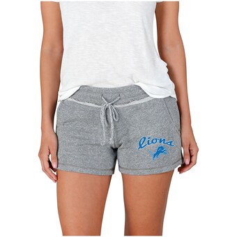 Women's Detroit Lions Concepts Sport Gray Mainstream Terry Shorts