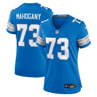 Women's Detroit Lions Christian Mahogany Nike  Blue Team Game Jersey