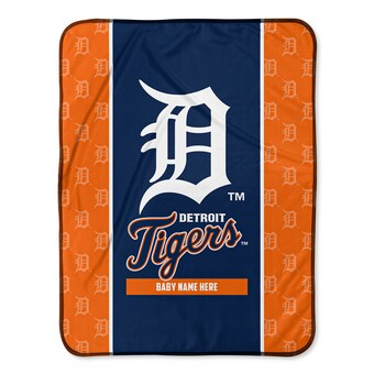 Detroit Tigers  Chad & Jake 30" x 40" Personalized Baby Blanket