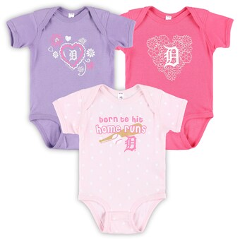 Infant Detroit Tigers Soft as a Grape 3-Pack Bodysuit Set