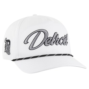 Men's Detroit Tigers '47 White Overhand Speckle Hitch Rope Adjustable Hat