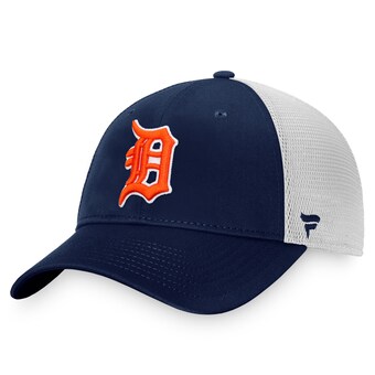 Men's Detroit Tigers Fanatics Navy/White Cooperstown Collection Core Trucker Snapback Hat