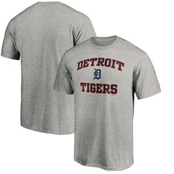 Men's Detroit Tigers Heathered Gray Team Heart & Soul T-Shirt