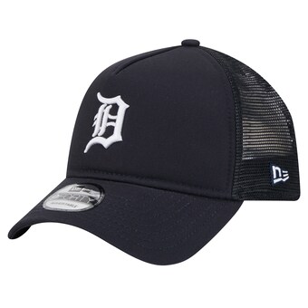 Men's Detroit Tigers New Era Navy 9FORTY A-Frame Trucker Adjustable Hat