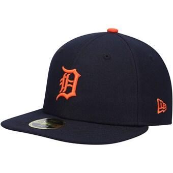 Men's Detroit Tigers New Era Navy Authentic Collection On-Field Road Low Profile 59FIFTY Fitted Hat