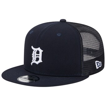 Men's Detroit Tigers New Era Navy Team Color Trucker 9FIFTY Snapback Hat