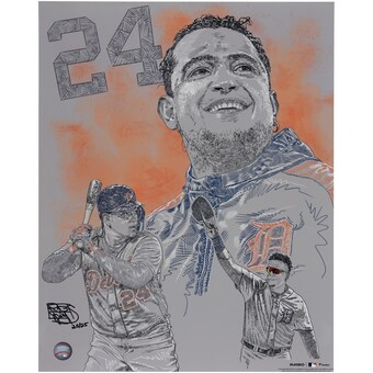 Miguel Cabrera Detroit Tigers Fanatics Authentic 16" x 20" Photo Print - Signed by Artist Maz Adams - Limited Edition of 25