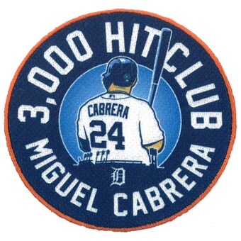 Detroit Tigers Miguel Cabrera 3,000 Hit Club Patch